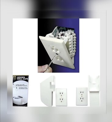 #ad Wall Safe Electrical Outlet Socket Diversion Hidden Home Security Secret Stash $15.90