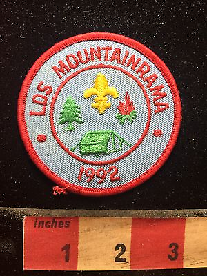 #ad Vtg 1992 LOS MOUNTAINRAMA Mountains Boy Scout Patch 75YG $3.00
