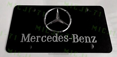 #ad Mercedes Benz Front Auto Heavy Duty Vanity Stainless Metal License Plate Frame $37.99
