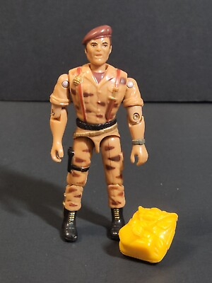 #ad Vtg 1986 HAMMER Lanard Toys The Corps Action Figure 3.75quot; Tan Camo w Backpack $8.99