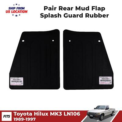 #ad Rear Mud Flap Splash Guard Rubber Fits Toyota Hilux LN85 LN90 MK3 Pickup 1988 97 $48.96