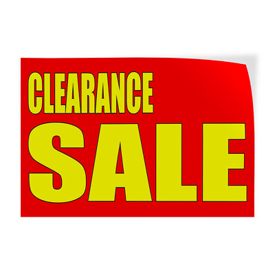 #ad Decal Stickers Clearance Sale Style 2 Vinyl Store Sign Label Business $8.99