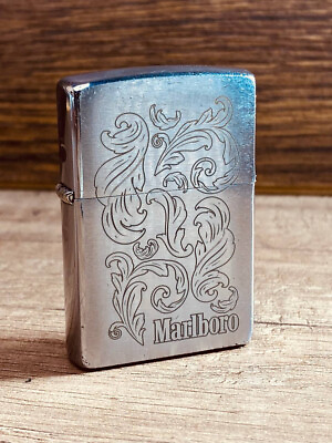 #ad Marlboro Venetian Zippo Lighter No Reserve hard used rare custom $69.90