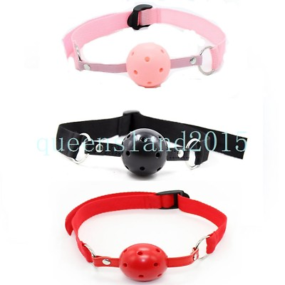 #ad Nylon Strap Ball Mouth Gag Harness Breathable Roleplay Game Slave Couple Funny $7.82