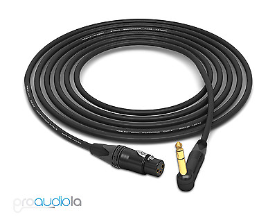 #ad Mogami 2534 Quad Cable Neutrik Gold 90º TRS to XLR Female Black 8 Feet 8 ft. $37.30