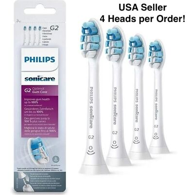 #ad New G2 Optimal Gum Care Sonic Toothbrush Head Replacement Brush Heads 4 pack $14.99