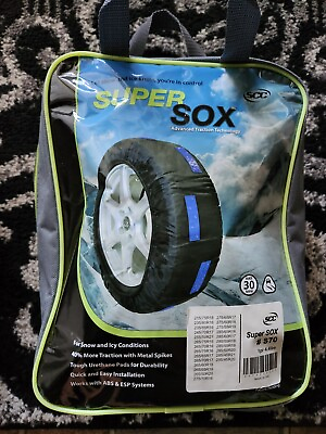 #ad Super Sox SCC S70 Tire Traction with Reinforced Studded Urethane Pads NEW $50.00