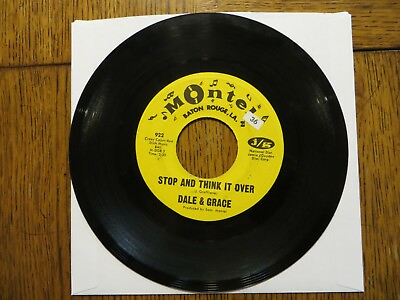 #ad Dale amp; Grace – Stop And Think It Over 1964 Montel 922 7quot; Single VG Generic $12.75