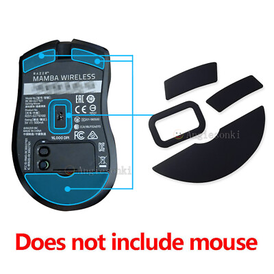 NEW 2 Sets 0.6mm Hotline Gaming for Razer Mamba wireless Mouse feet sticker $6.99