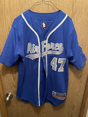 #ad Air Force Baseball Jersey Medium Battlefield Collection Authentic $39.95