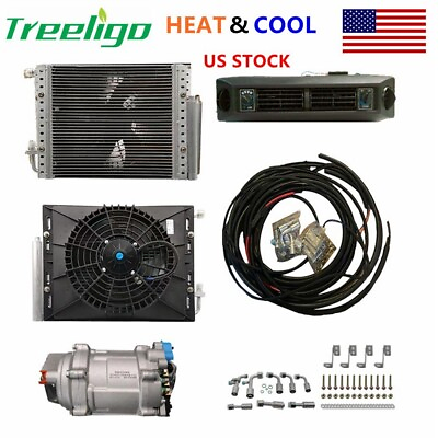 #ad 12V Universal Electric Coolamp;Heat Underdash Air Conditioner DC Auto Car A C Kit $659.99