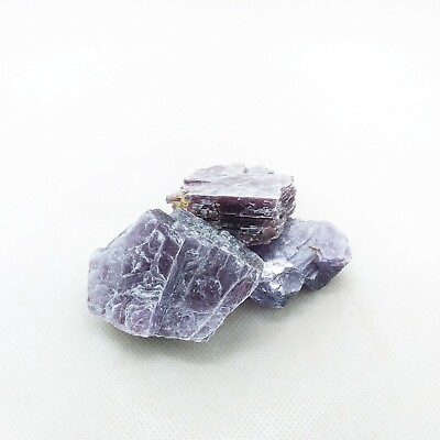 #ad Lepidolite mica 3 pieces lot specimen display mineral purple #R 3047 $18.00