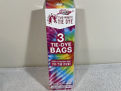 #ad 3 Tie Dye Bags NIB For A Faster Way To Tie Dye ￼ $3.00