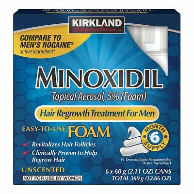 #ad ✳️🔥Kirkland Minoxidil 5% Foam Men Hair Regrowth Treatment Hair Loss Treatment✳ $14.44