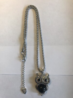 #ad Betsey Johnson Owl Pendant with Necklace new without tags $6.00