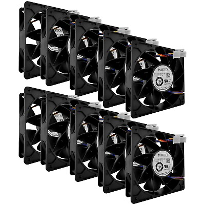 #ad 10pcs 4pin Bitmain Antminer Cooling Fan For Bitmain Antminer S21 S19Kpro $99.99