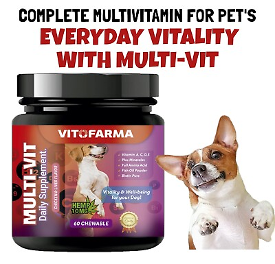#ad Vitofarma Multivitamin for Dog Canine Supplement vitamins Mineral for pets $19.80