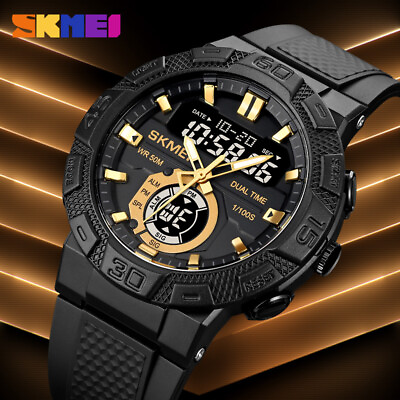#ad Mens Waterproof 50M Digital SKMEI 1881 Watch Stopwatch Wristwatches LED Light $11.96