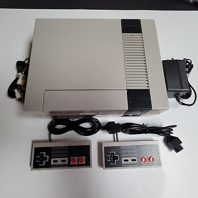 #ad GUARANTEED Nintendo NES Original Console 2 Controllers NEW 72 pin installed $154.99