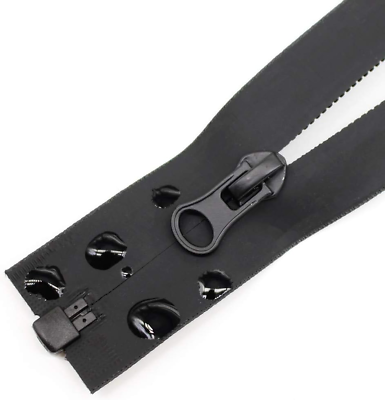 #ad 2Pcs 16 Inch Waterproof Zippers Black #5 Separating Waterproof Zippers Bulk Fo $15.30