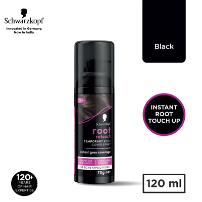 #ad Schwarzkopf Root Retouch Temporary Root Cover Hair Color Spray 120ml Free Shipp $14.93