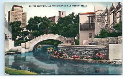 #ad San Antonio River San Antonio Texas 1950s Vintage Postcard F11 $8.99