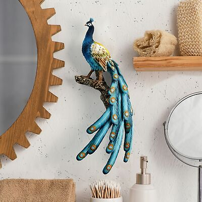 #ad PEACOCK WALL SCULPTURE $89.90
