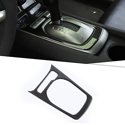 #ad For 2012 2015 Chevy Camaro Carbon Fiber Gear Shift Panel Sticker Cover Trim $12.78