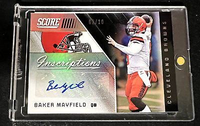 #ad 2019 Baker Mayfield Score Inscriptions Auto 10 SSP $470.00