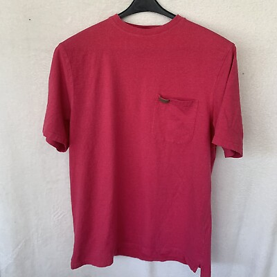 #ad Pendleton Unisex Label M Cotton Faded Pink Pocket Short Sleeve T Shirt SEE READ $20.00