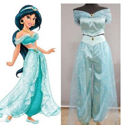 #ad #ad Aladdin Jasmine Princess Costume Arabian Dress for Halloween Cosplay Women Girls $14.99