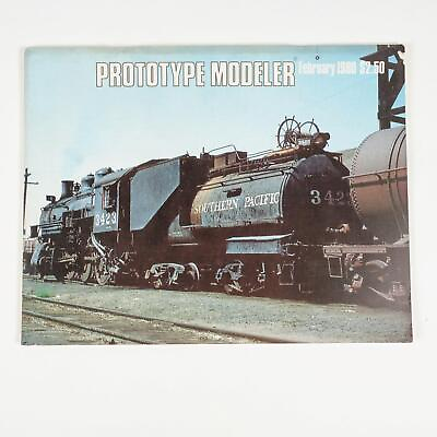 #ad Prototype Modeler Magazine February 1980 Issue Model Railroading SP Santa Fe $9.99