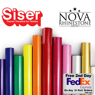 #ad SISER EasyWeed Heat Transfer Vinyl 12quot; x 5ft HTV 5 Foot Roll Free Shipping $12.99