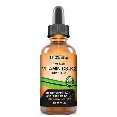 #ad MAX ABSORPTION Vitamin D3 K2 MK 7 Liquid Drops with MCT Oil for Vegans $18.99