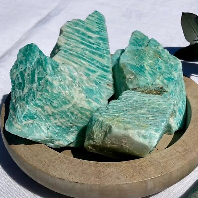 #ad Raw Rough Amazonite Gemstone Large Chunks Healing Energy Crystal Mineral Rocks $7.90