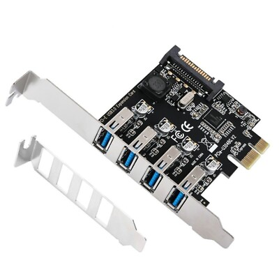 #ad PCI E to USB Adapter USB3.0 15Pin Expansion Card PCI 1X USB Add in Card $20.90