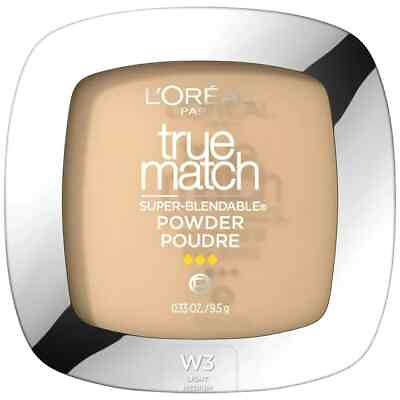 #ad L#x27;Oreal Paris True Match Super Blendable Oil Free Makeup Powder W3 Nude Beige $9.99