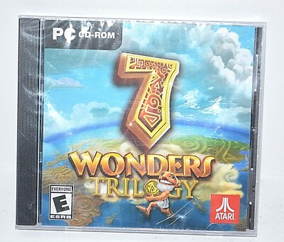 ATARI PC CD ROM 7 WONDERS TRILOGY VIDEO GAME GAMES MUMBO JUMBO NEW $4.74