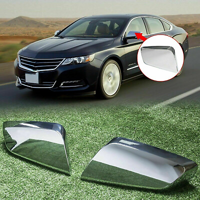 #ad For 2014 2020 Chevy Impala Chrome Triple Mirror Covers Clip On Replacement Trims $29.99