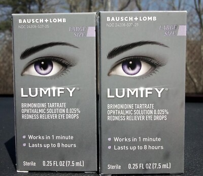#ad Lumify Eye Drops 2 X 0.25 fl. oz LARGE . 2 pack AUTHENTIC $23.95
