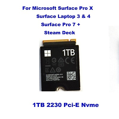 Samsung 2230 1TB SSD PM991A NVMe PCIe For Microsoft Surface Pro X 9 Laptop 3 4 $79.00