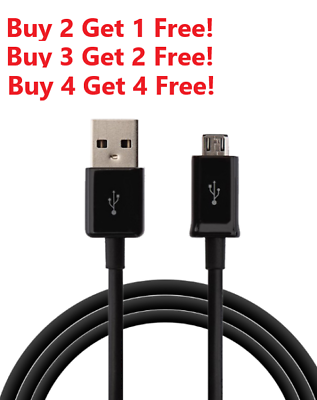 For Motorola Fast Charge USB Micro USB Cable Cord MOTO E 6Th GEN BLACK $5.99