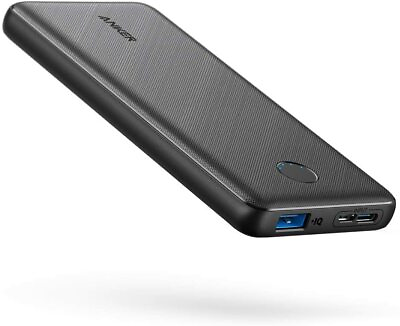 Anker 10000mAh Slim Power Bank Charging Portable External Battery Backup Charger $21.99