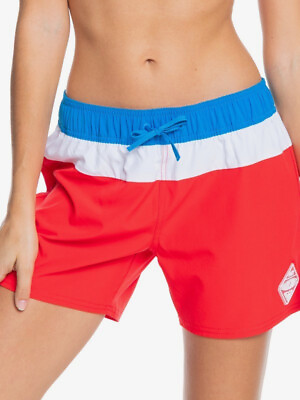 #ad ROXY Women#x27;s Tie Waist Sea 5quot; Swim Board Shorts sz M Medium Swimwear $22.49
