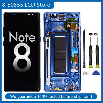 #ad OEM Screen Touch Digitizer LCD Frame for Samsung Galaxy Note 8 N950 Blue $124.99