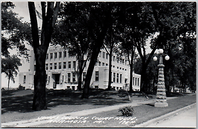 #ad Anamosa Iowa Jones County Court House Building USA IA RPPC Vintage Postcard $4.80