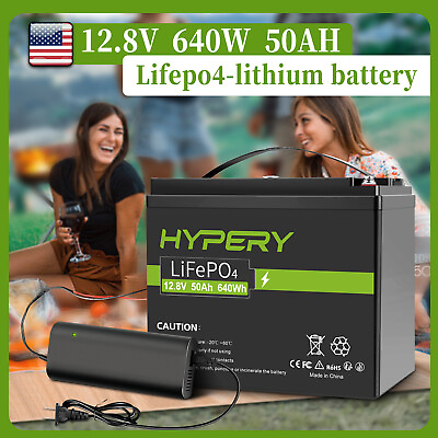 #ad LiFePO4 12V 50Ah Lithium Deep Cycle Battery For RV Marine Solar System Off Grid $199.90