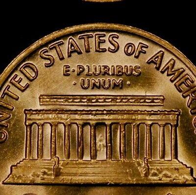 #ad 1970 S Lincoln Memorial Cent Large Date Choice Red BU Penny US Floating Roof $4.87