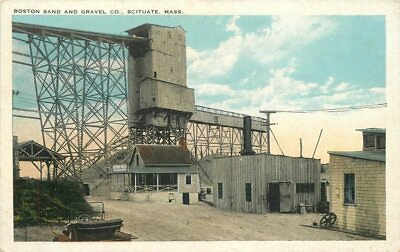 #ad Massachusetts Scituate Boston Sand Gravel Postcard 1920s Mining Industry 22 2014 $10.34