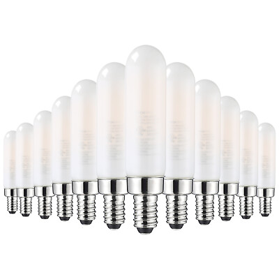 #ad 12 Pack E12 Candelabra Bulb Dimmable T6 LED Bulb 4.5W Frosted Glass 2700K $51.99